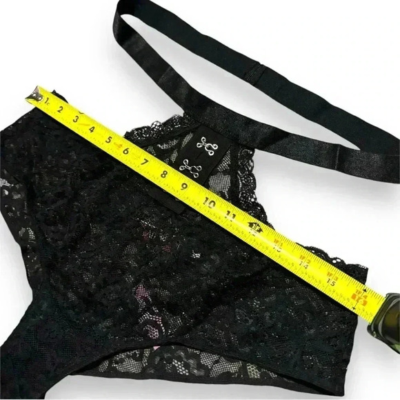 Adore Me NWT Temperence Contour 36D Black Lace XL Matching Cheeky Strappy Panty - Picture 15 of 16